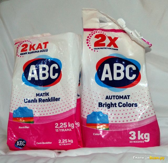Стиральный порошок ABC для цветного белья
