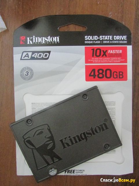 Твердотельный SSD накопитель Kingston внутренний A400