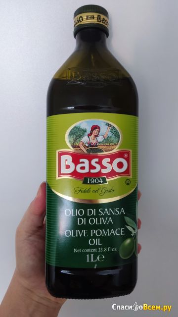 Оливковое масло Basso Pomace Oil рафинированное