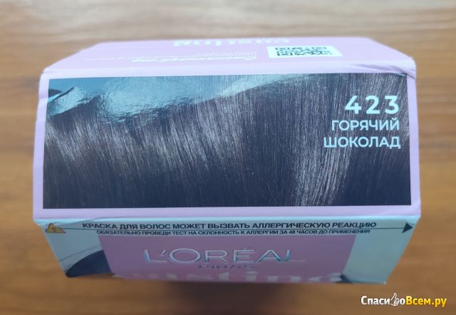 Краска для волос L'oreal Casting Natural Gloss без аммиака Оттенок 423 Горячий шоколад