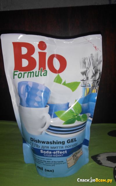 Гель для мытья посуды Bio Formula "Сода-эффект" Экстракт щавеля