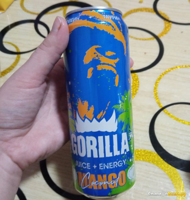 Энергетический напиток Gorilla Mango Coconut