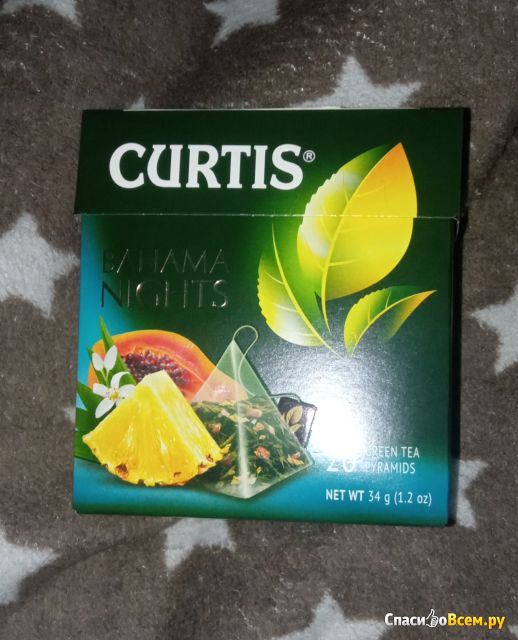 Зеленый чай Curtis Bahama Nights в пакетиках