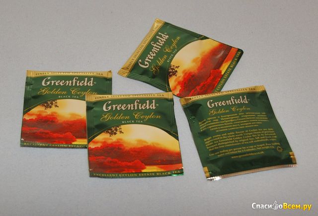 Черный чай Greenfield Golden Ceylon в пакетиках