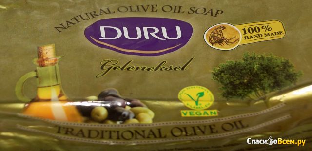 Традиционное оливковое мыло Duru Geleneksel