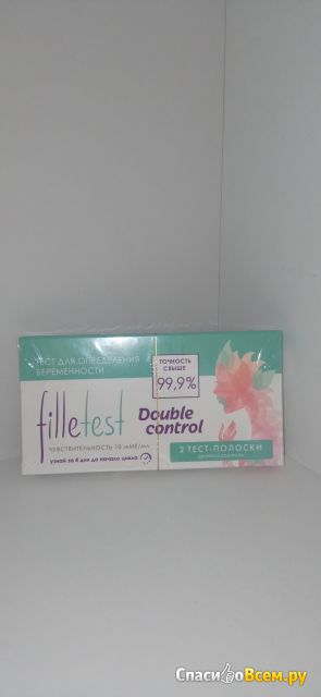 Тест для определения беременности Filletest Double control