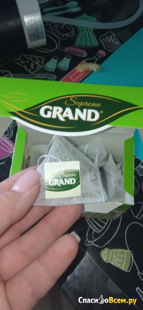 Чай Grand зеленый "Гавайский Мохито" в пирамидках