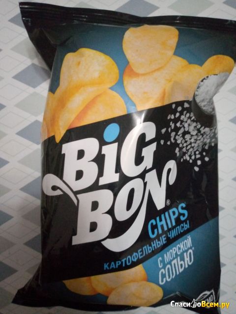 Чипсы Big Bon Chips с морской солью