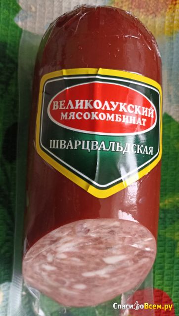 Колбаса полукопченая "Швацвальдская" Великолукский мясокомбинат