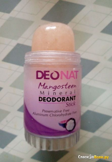 Дезодорант-кристалл DeoNat с соком Мангостина
