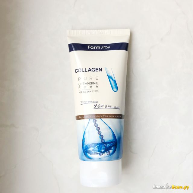 Очищающая пенка с коллагеном Farmstay Collagen Pure Cleansing Foam