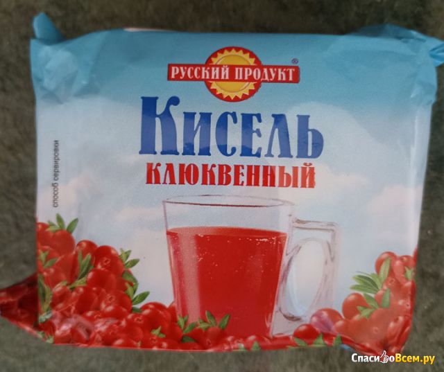 Кисель клюквенный брикетированный "Русский продукт"
