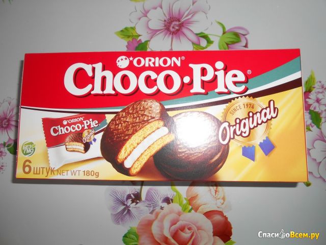 Бисквитное печенье Orion Choco Pie