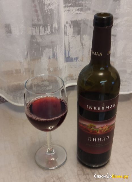 Вино красное полусладкое Inkerman Пинно