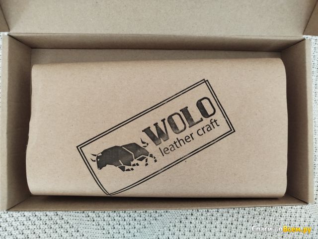 Кошелек портмоне из натуральной кожи WOLO Leather Craft