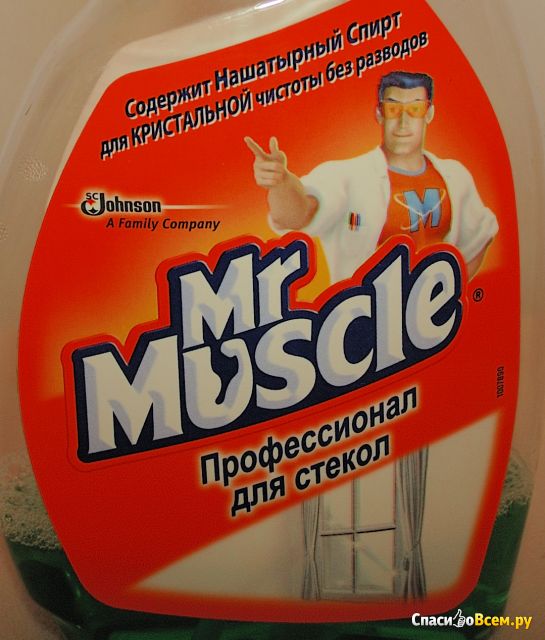 Чистящее средство Mr. Muscle Профессионал для стёкол с нашатырным спиртом