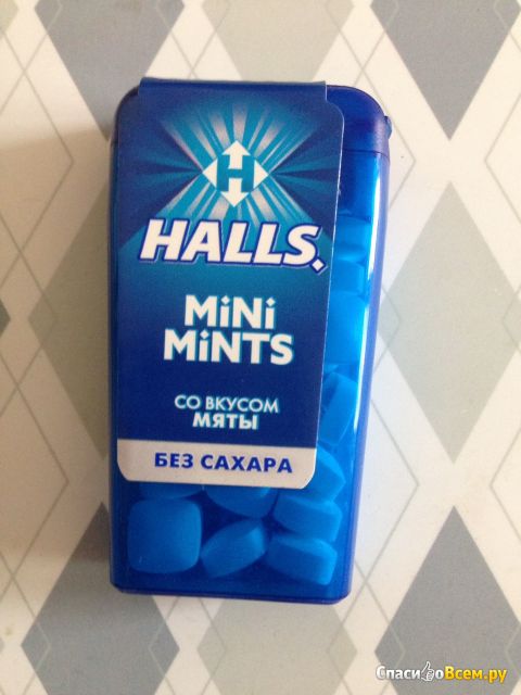 Конфеты Halls Mini Mints со вкусом мяты