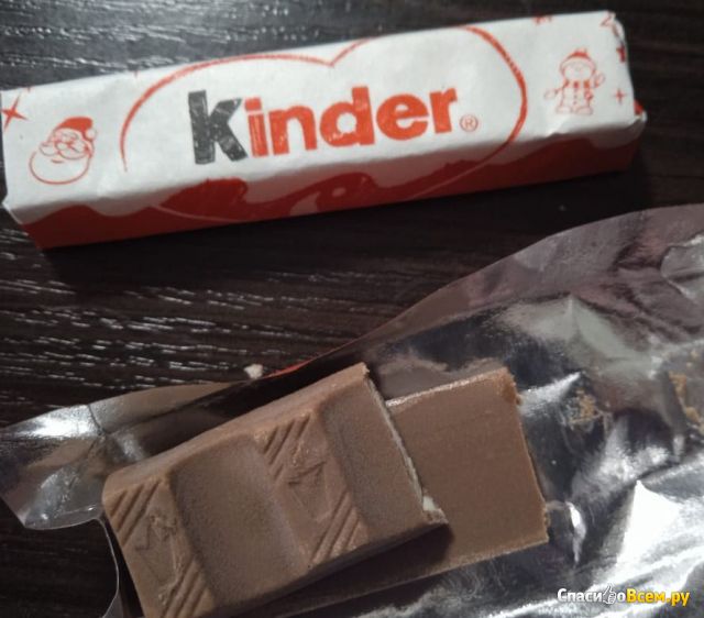 Шоколад молочный Kinder Chocolate с молочной начинкой