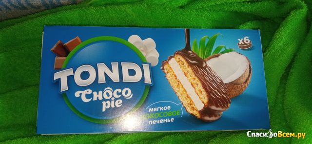 Пирожное Tondi Choco Pie Кокосовое