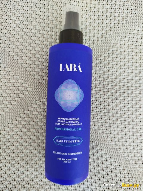 Термозащитный спрей для волос Laba Invisible Protect