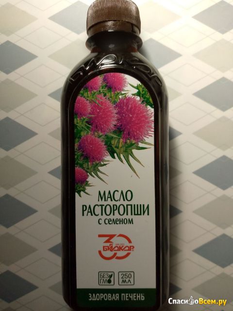 Масло расторопши с селеном Биокор