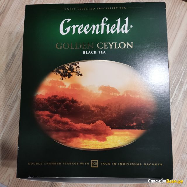 Черный чай Greenfield Golden Ceylon в пакетиках