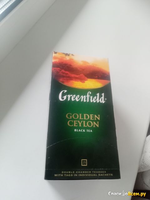 Черный чай Greenfield Golden Ceylon в пакетиках