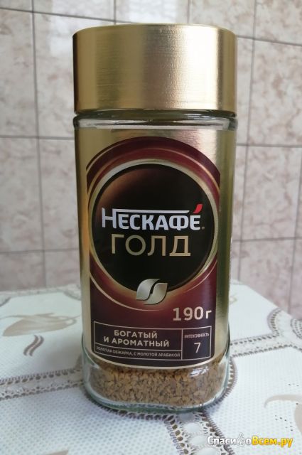 Кофе растворимый Nescafe Gold