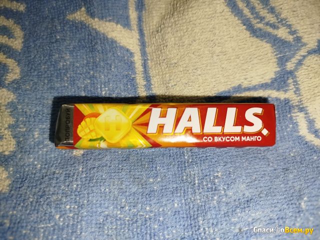 Карамель Halls леденцовая со вкусом манго