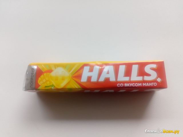 Карамель Halls леденцовая со вкусом манго