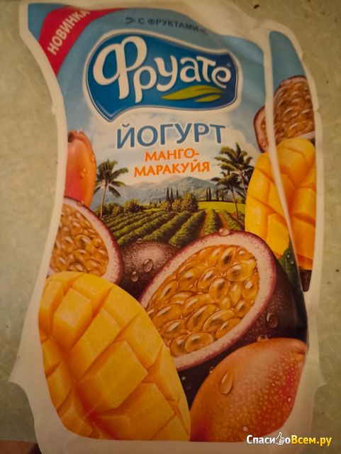 Йогурт питьевой Фруате манго-маракуйя