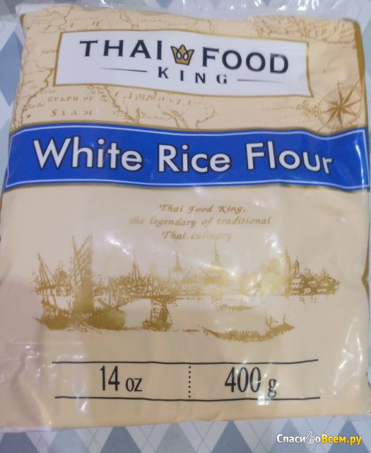 Мука рисовая white rice flour Thai Food King