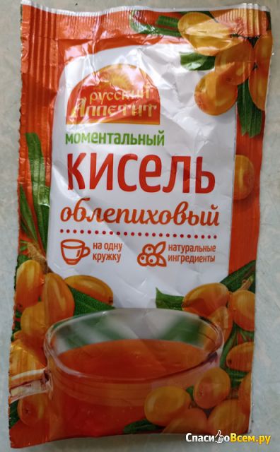 Кисель моментальный "Русский аппетит" облепиховый