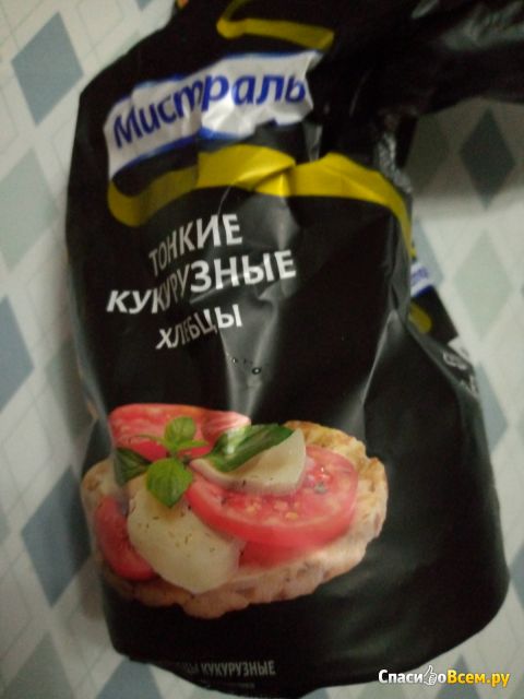 Хлебцы Мистраль "Тонкие кукурузные хлебцы"