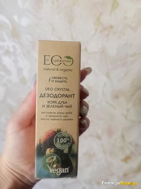 Дезодорант Ecolab Deo crystal «Кора дуба и зеленый чай»