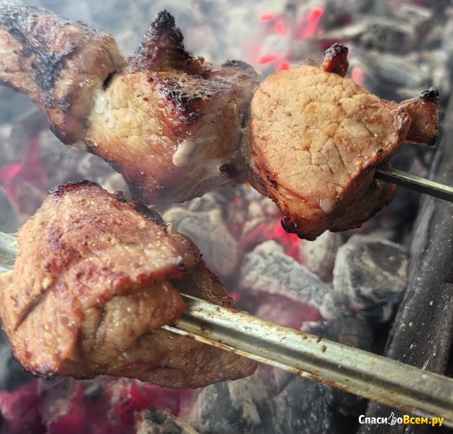 Маринад для шашлыка по-кавказски "Костровок" Жарим мясо