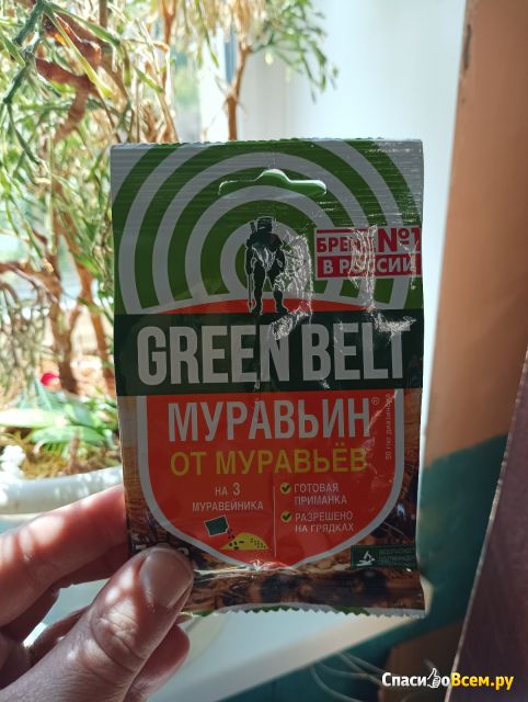 Готовая приманка "Муравьин" Грин Бэлт для защиты овощных и цветочных культур от садовых муравьев
