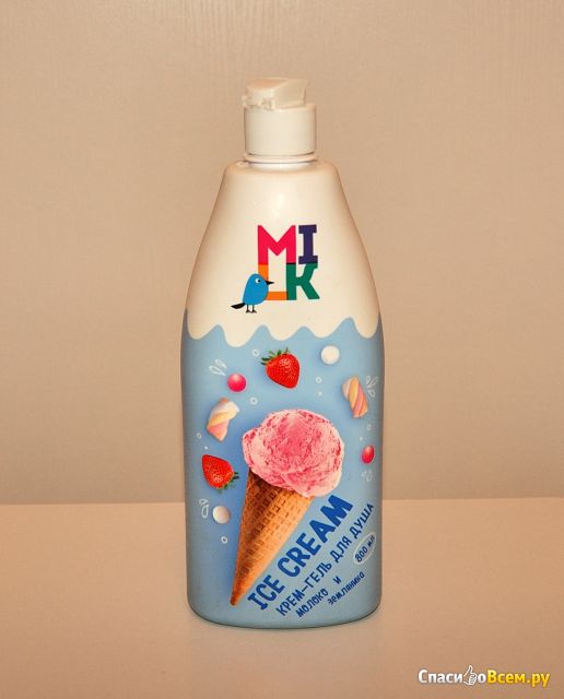 Крем-гель для душа Milk "Молоко и земляника"