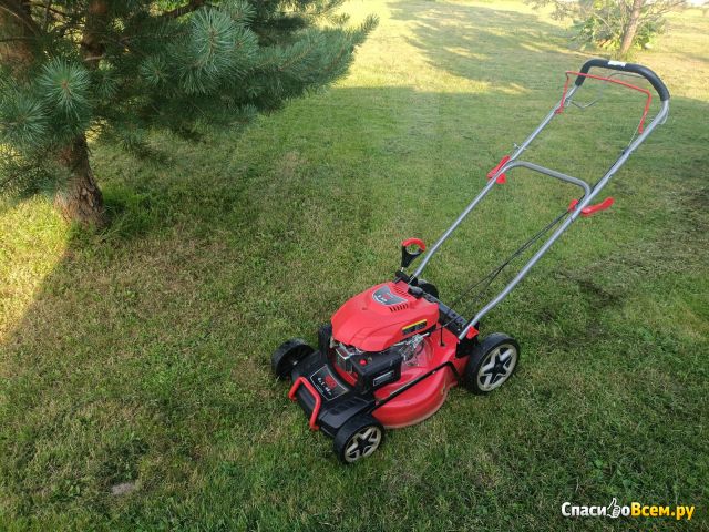 Фотография Газонокосилка бензиновая ECO самоходная с мульчированием LG-633 | отзыв покупателя Газонокосилка бензиновая ECO самоходная с мульчированием LG-633