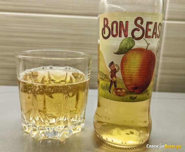 Сидр яблочный газированный сладкий Bon Season