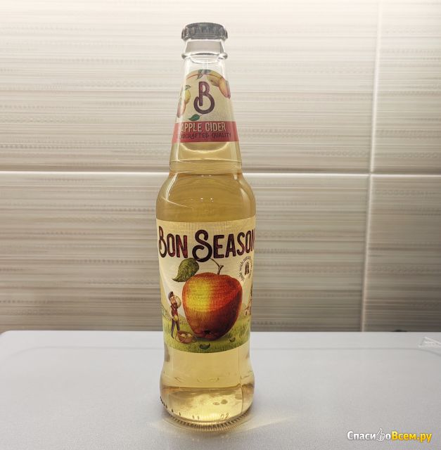 Сидр яблочный газированный сладкий Bon Season