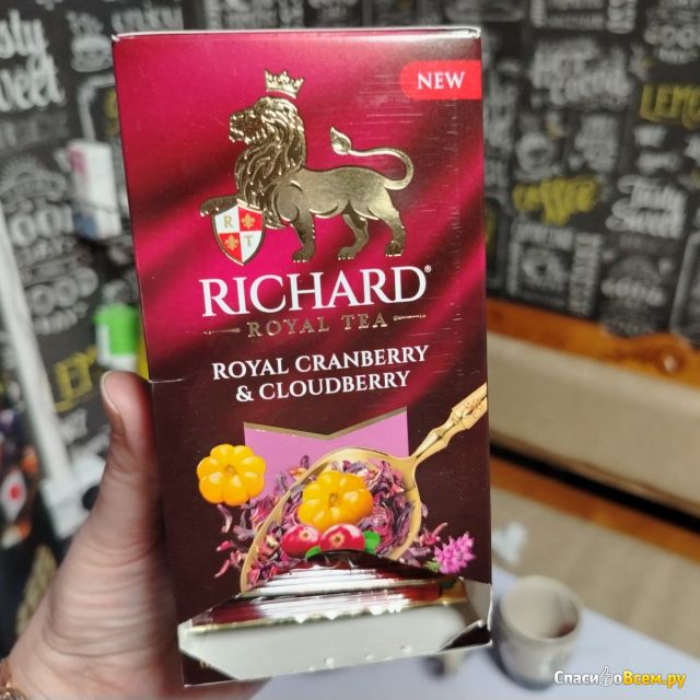Фотография Чай каркаде Richard Royal Cranberry & Cloudberry. Гибискус, клюква и морошка. | отзыв покупателя Чай каркаде Richard Royal Cranberry & Cloudberry. Гибискус, клюква и морошка.
