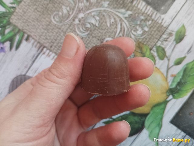 Фотография Шоколадные конфеты Победа вкуса "Мишки в лесу" с шоколадно-вафельной начинкой | отзыв покупателя Шоколадные конфеты Победа вкуса "Мишки в лесу" с шоколадно-вафельной начинкой