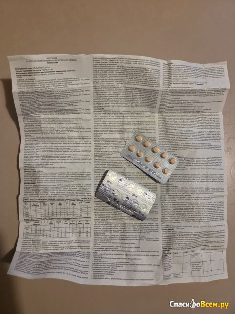 Таблетки Розувастин