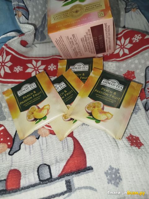 Фотография Чай Ahmad Peach & Passion Fruit | отзыв покупателя Чай Ahmad Peach & Passion Fruit