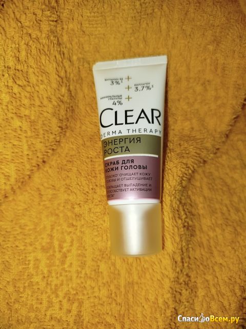 Фотография Скраб для кожи головы Clear Derma Therapy "Энергия Роста" | отзыв покупателя Скраб для кожи головы Clear Derma Therapy "Энергия Роста"