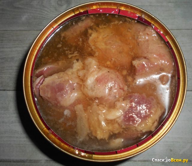 Мясо кабана тушеное «Балтийский деликатес»
