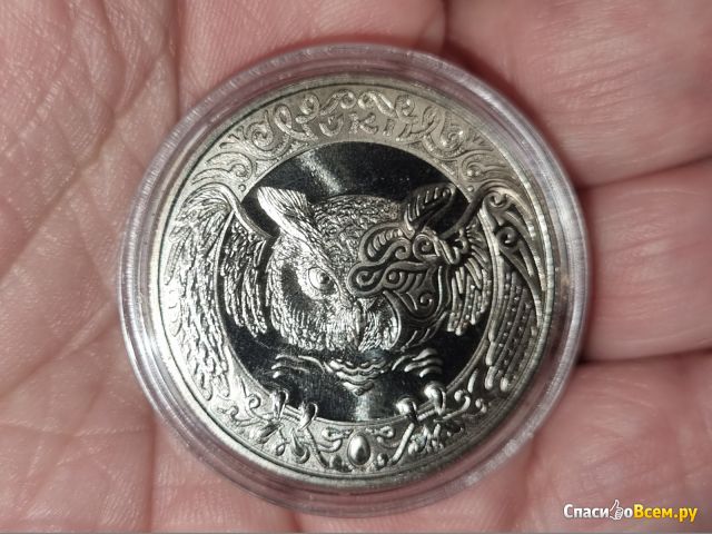 Монета 100 тенге Казахстан "Филин" 2019 г.