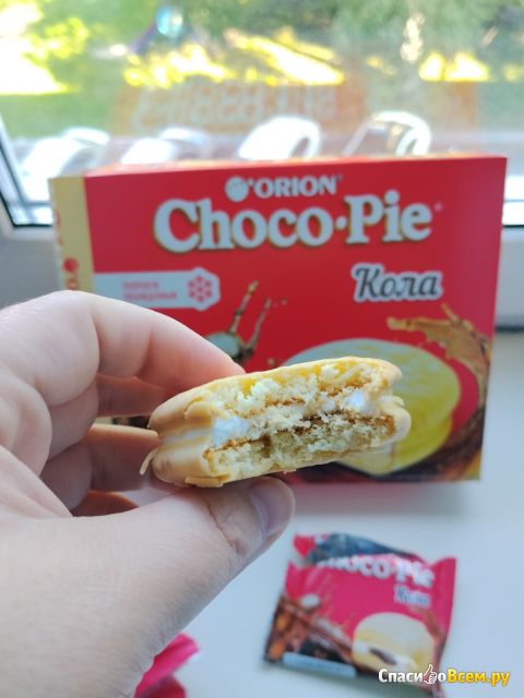 Бисквитное пирожное Orion Choco Pie "Cola"