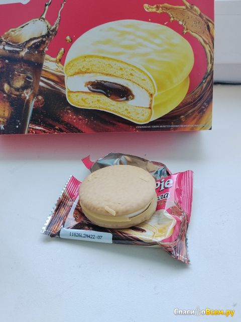 Бисквитное пирожное Orion Choco Pie "Cola"